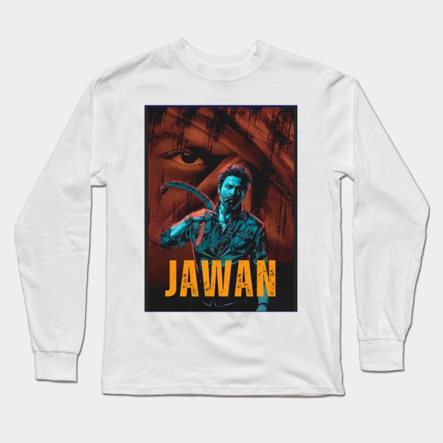 Jawan Movie l Shahrukh Khan l Bollywood Movie Long Sleeve T-Shirt by Swag Like Desi